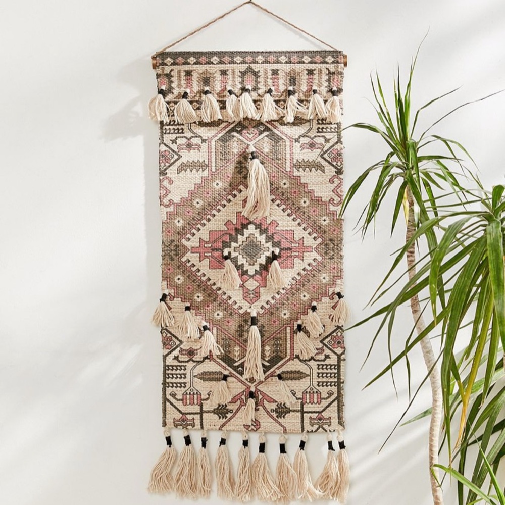 Tassel rug wall hanging tapestry